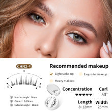 Good news for beginners, a portable magnetic false eyelash storage box without glue