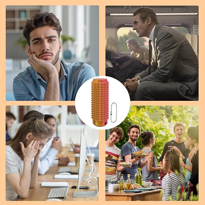 4PCS Little Ouchies Pain Fidget, Pocket Mini Fidget Toy for Adults, Pain Stim Fidget, 3D Printed Venting Key Pendant, Spiky Grippie Stim Keychain ，Novelty Gifts for Friends