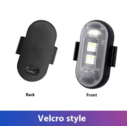 Wireless remote control light for cars and motorcycles with colorful flashing warning lights