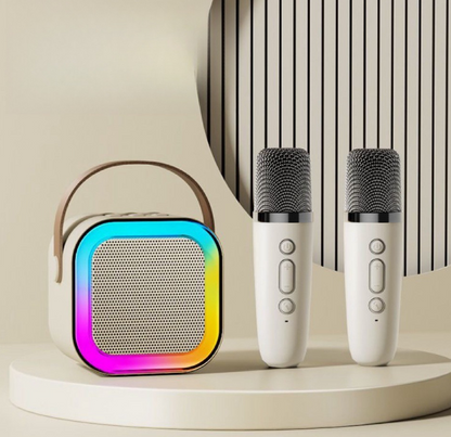 Atmosphere Bluetooth speaker microphone integrated speaker karaoke Bluetooth small speaker color