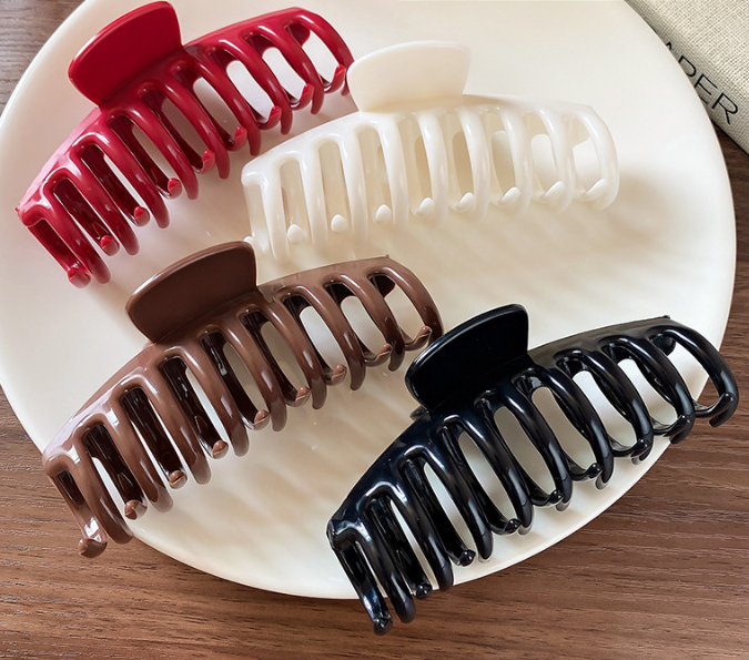 2025 new soft silicone shark clip Korean ins high-end large grab clip