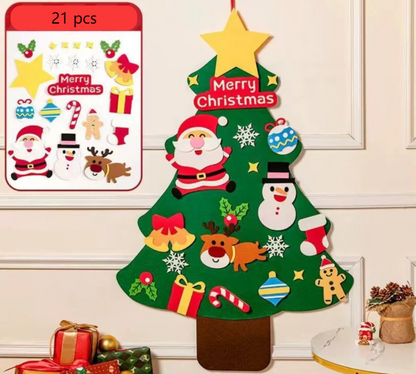 New felt Christmas tree children's handmade educational DIY Christmas decoration pendant