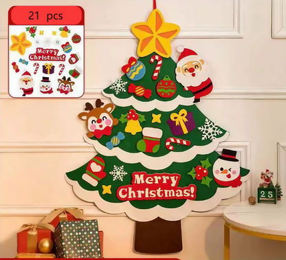 New felt Christmas tree children's handmade educational DIY Christmas decoration pendant