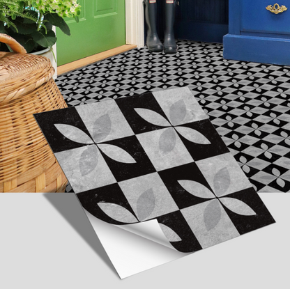 European style ceramic tile flooring, bathroom and bedroom floor decoration, thickened frosted wall stickers, waterproof and self-adhesive.