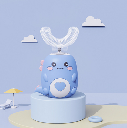 U-shaped electric toothbrush for children aged 2-6-12 years old: a brushing tool to make brushing fun and cultivate children's brushing habits.