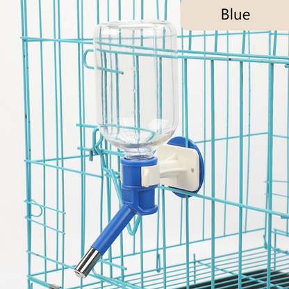 Hanging water bottle for pets, ball-operated water dispenser, cat and dog water bottle, automatic water dispenser