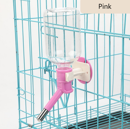Hanging water bottle for pets, ball-operated water dispenser, cat and dog water bottle, automatic water dispenser