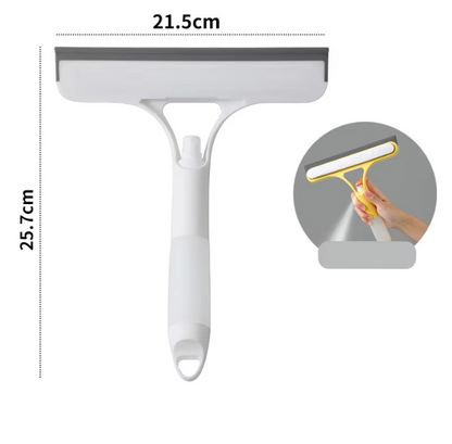 Buy one get one free! 💥 This 3-in-1 multi-functional glass mirror cleaning tool can scrub and scrape, and also comes with a spray bottle.