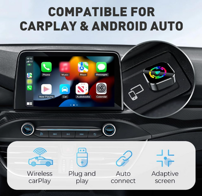 2026🎁 2-in-1 Smart Portable Car Connectivity Box for Android AutocarPlay, Wired to wireless CarPlay adapter
