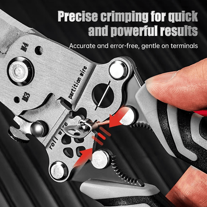 💜2025 New Upgrade💥Multifunctional Folding Wire Stripper-Professional Electrician Tool