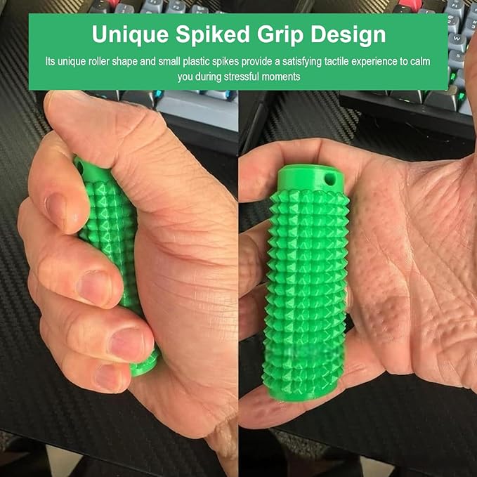4PCS Little Ouchies Pain Fidget, Pocket Mini Fidget Toy for Adults, Pain Stim Fidget, 3D Printed Venting Key Pendant, Spiky Grippie Stim Keychain ，Novelty Gifts for Friends